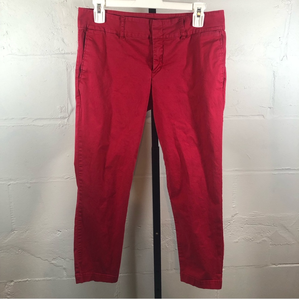 Kut From The kloth Red Crop Trousers Size 6